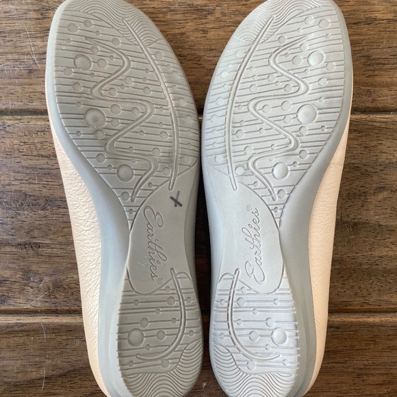 Earthies Shoes Womens 7B Blush Clare Leather Slip On Flats Ballet Straps Comfort - Picture 5 of 10